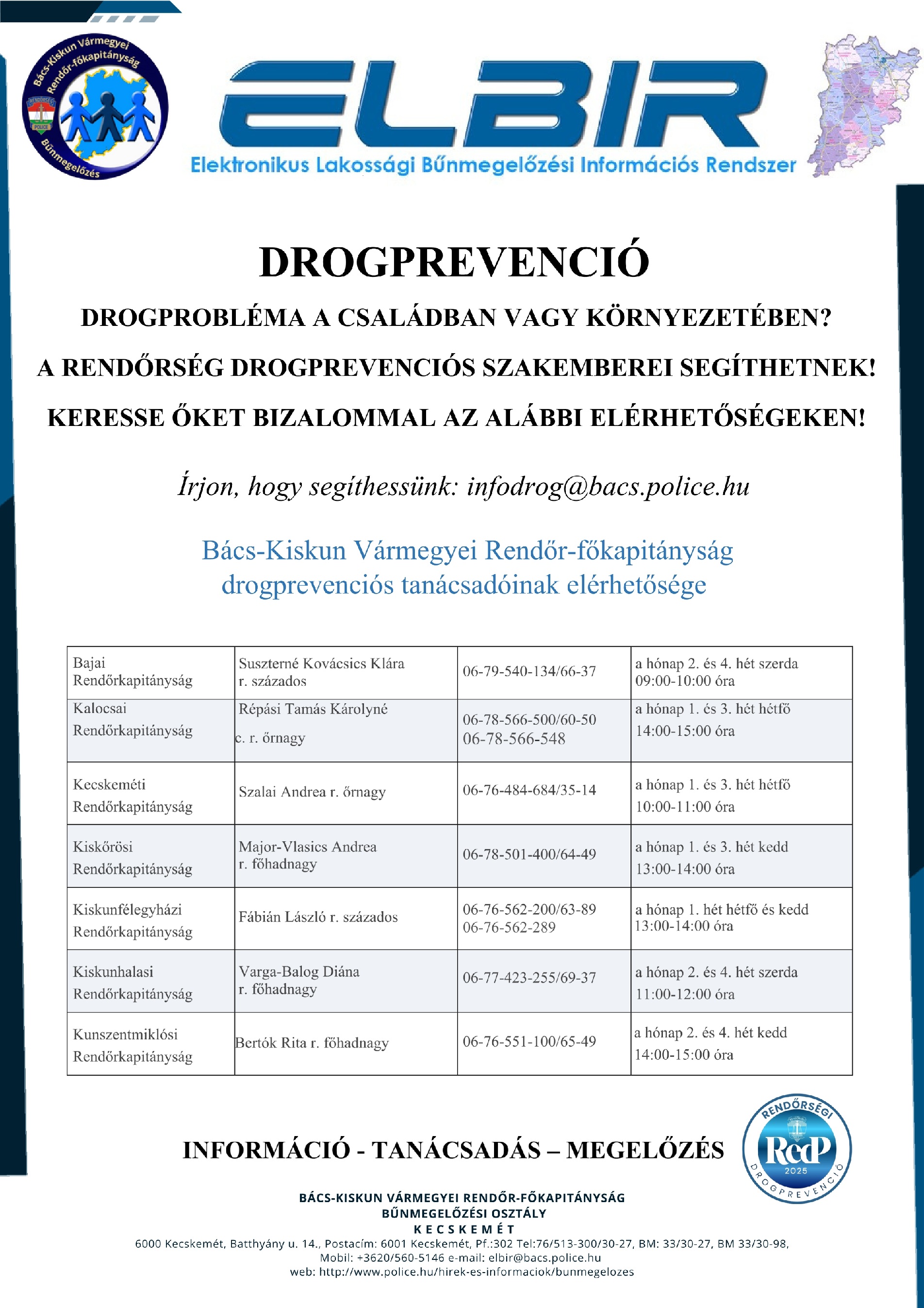 ELBIR november drogpevenció