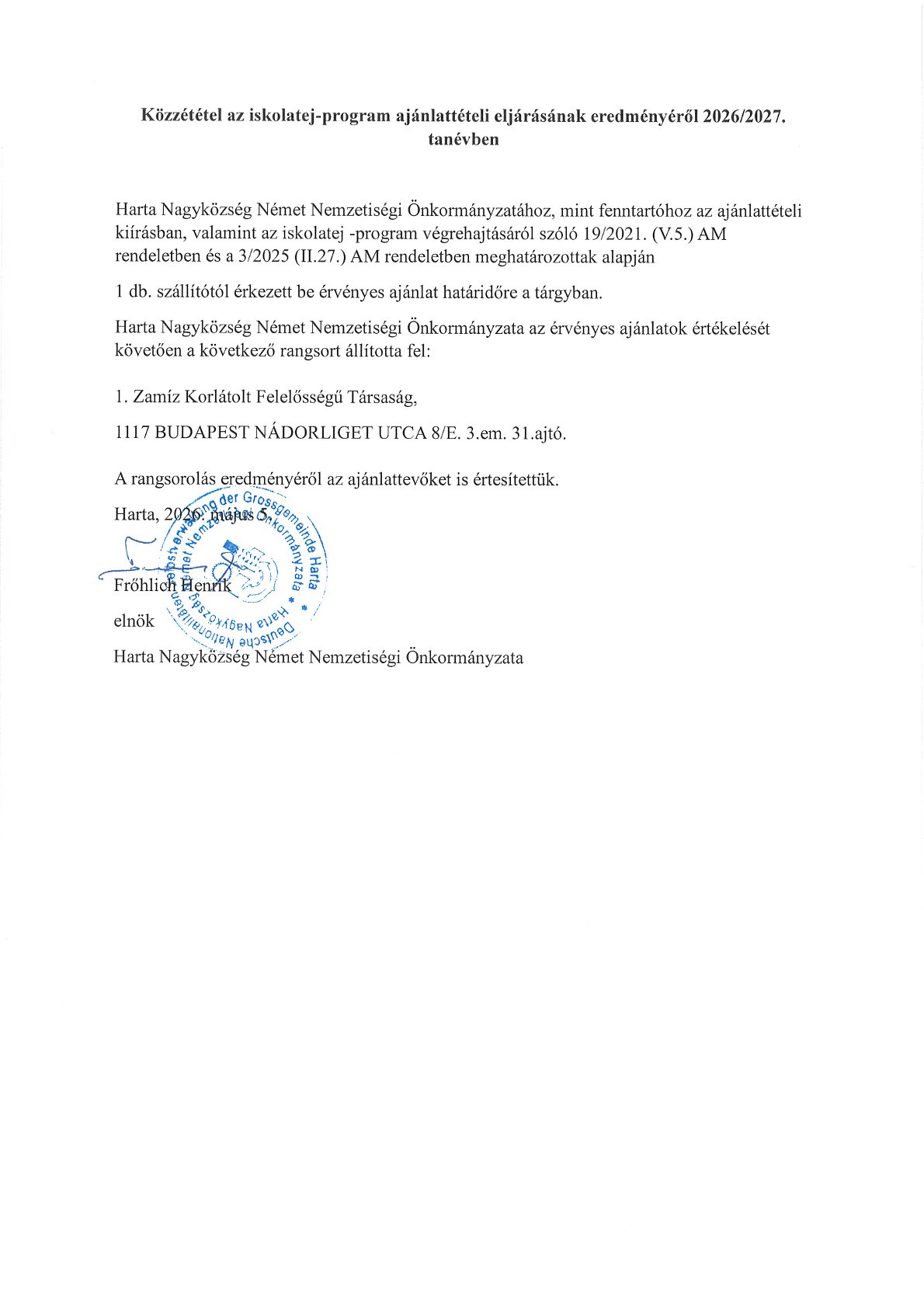 iskolatej eredmény